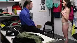 The Mall Cops Loves Those Pierced Nipples!