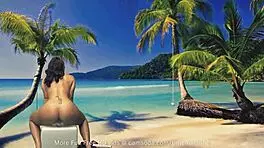 Wow! Curvy Girl Fucks Herself With Glass Dildo!