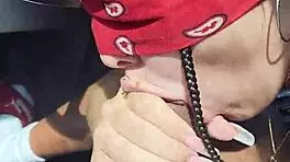 Teen loves sucking dick while riding part 1