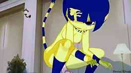 Ankha, wanna ride this thick cock in your bedroom tonight?