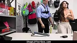 Security Officer Brings Suspected Thief To Lp Office For Strip Search