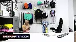 Watch this blonde teen get questioned and cavity searched by officer!