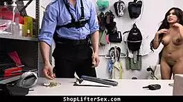 Security Officer Brings Suspected Thief To Lp Office For Strip Search