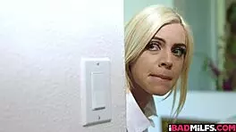 Vanessa Cage Sucks Young Meat While Allie Nicole Watches!