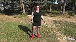 jade, the bbw brunette with huge natural tits, casually gets her ass fucked in this european scene