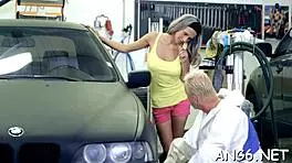 dirty tracy is blowing like a goddess in this hardcore teen scene