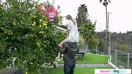 i'm the teen babe sucking and riding my neighbor's big cock