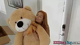 Redheaded teen eagerly blows monster cock in high definition scene