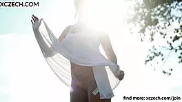 Look At These Girls Showing Tits And Pussy In The Sunset!