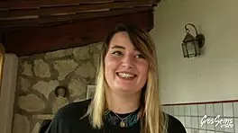 davina, chubby blonde student, enjoys outdoor anal