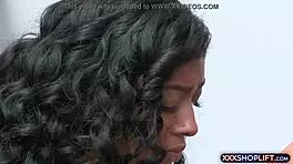 Cute Ebony Teen 18+ SHOPLIFTS And Gets ROUGH FUCKED