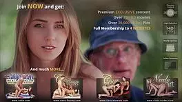 Stunning young blonde takes on a wrinkled old man's huge cock