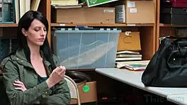 Teen thief Alex Harper blows and pounds in the office, rough and fun! 😏