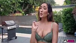 chloe amour asks, 'want to catch this creampie?'