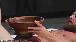 NuruMassage hot 18yo student unveils a wild oil trick to her teacher.