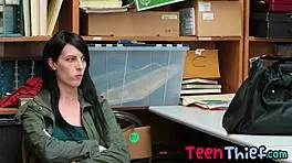 Teen thief Alex Harper blows and pounds in the office, rough and fun! 😏