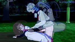 Ochako uraraka and himiko toga masturbates and intense futanari sex - my hero academia hentai