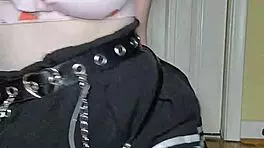 sliding a foxtail buttplug into her tight ass for intense orgasm