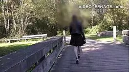 I'm interviewing these amateur teen 18+ girls for porn casting while they masturbate