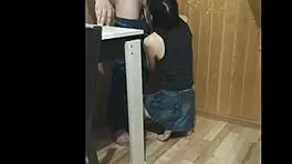 Great performance on balcony during guests' walk