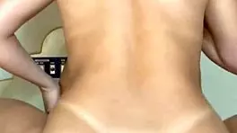 dani motta letting the guy fuck her ass until he cums inside