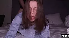 Girlfriend Penetrated Wildly On Sofa