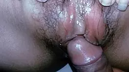 I fucked the fat chubby hairy neighbor while she watched tv