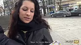 I caught a sexy teen in my net for some cash fun