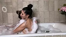 nelly kent and gina gerson get steamy in bathroom