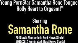 Come on, see young Samantha Rone lick Holly Heart to wild orgasm