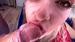 I casually fucked my stepsister on the parents' bed and finished on her face