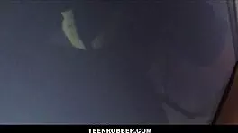 teen shoplifter with tiny tits fucked by guard after stolen phone