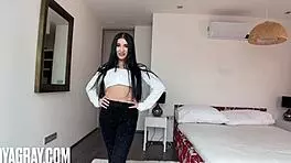 this teen slut with perfect ass and tight pussy uses cock for amusement