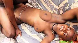 my pussy wet as he inserts dick into my tight pussy