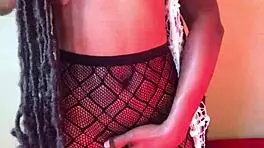 18-year-old ebony wife teased and fucked in dorm