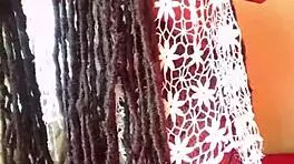 18-year-old ebony wife teased and fucked in dorm