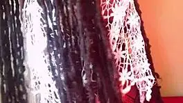 18-year-old ebony wife teased and fucked in dorm