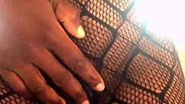 18-year-old ebony wife teased and fucked in dorm