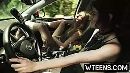 lovely blonde teen's scary sex joyride