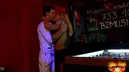 agata gets anal fucked in the public video game room by some teen guy