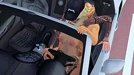 Tattoo slut enjoys hard anal and facefuck in anime compilation