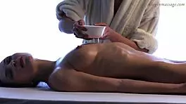 bold seduction of little virgin teen by oiled milf