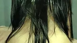 Cowgirl with long hair and big ass rides a dick until creampie?