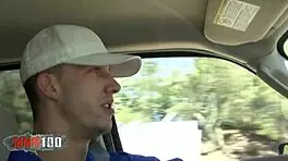 Skinny teen 18+ with short hair hard fucked by a huge cock