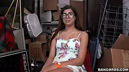 ava taylor gets facials in the backroom during casting