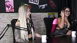 She cums from clit play as thick cock tears her pussy.