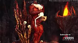 Devil Plays With Super Hot Girl in Hell, Choking Deepthroat Doggystyle