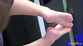 German BBW teen enjoys bareback anal fuck