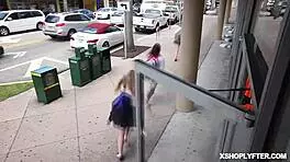 Jessica Jones Gets Fucked Like a Spreadeagle in the Shop with Big Cock and Natural Tits