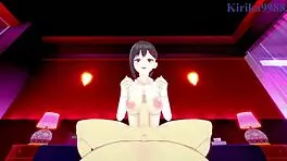 kobeni higashiyama and makima intense sex - chainsaw man hentai